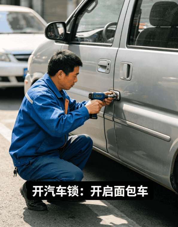 开面包汽车锁