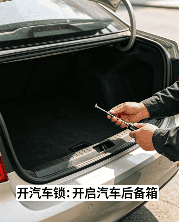 开汽车锁后备箱