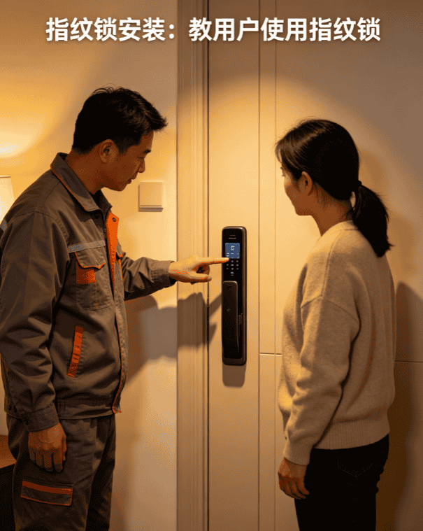 教用户使用指纹锁